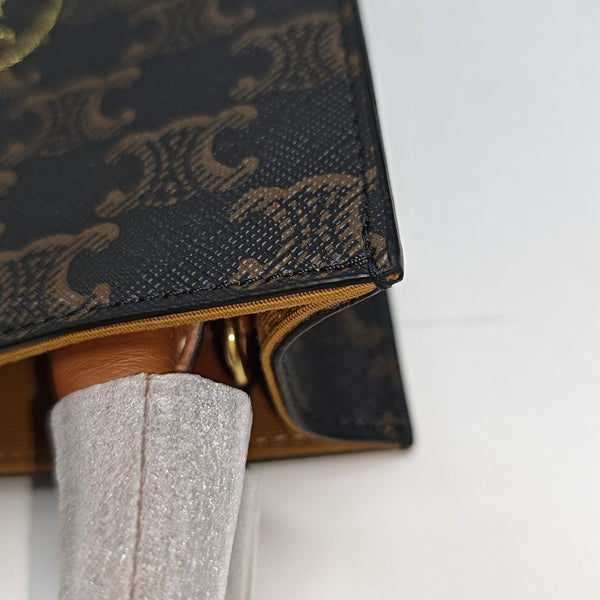 CABAS CELINE Mini Coated Canvas Brown