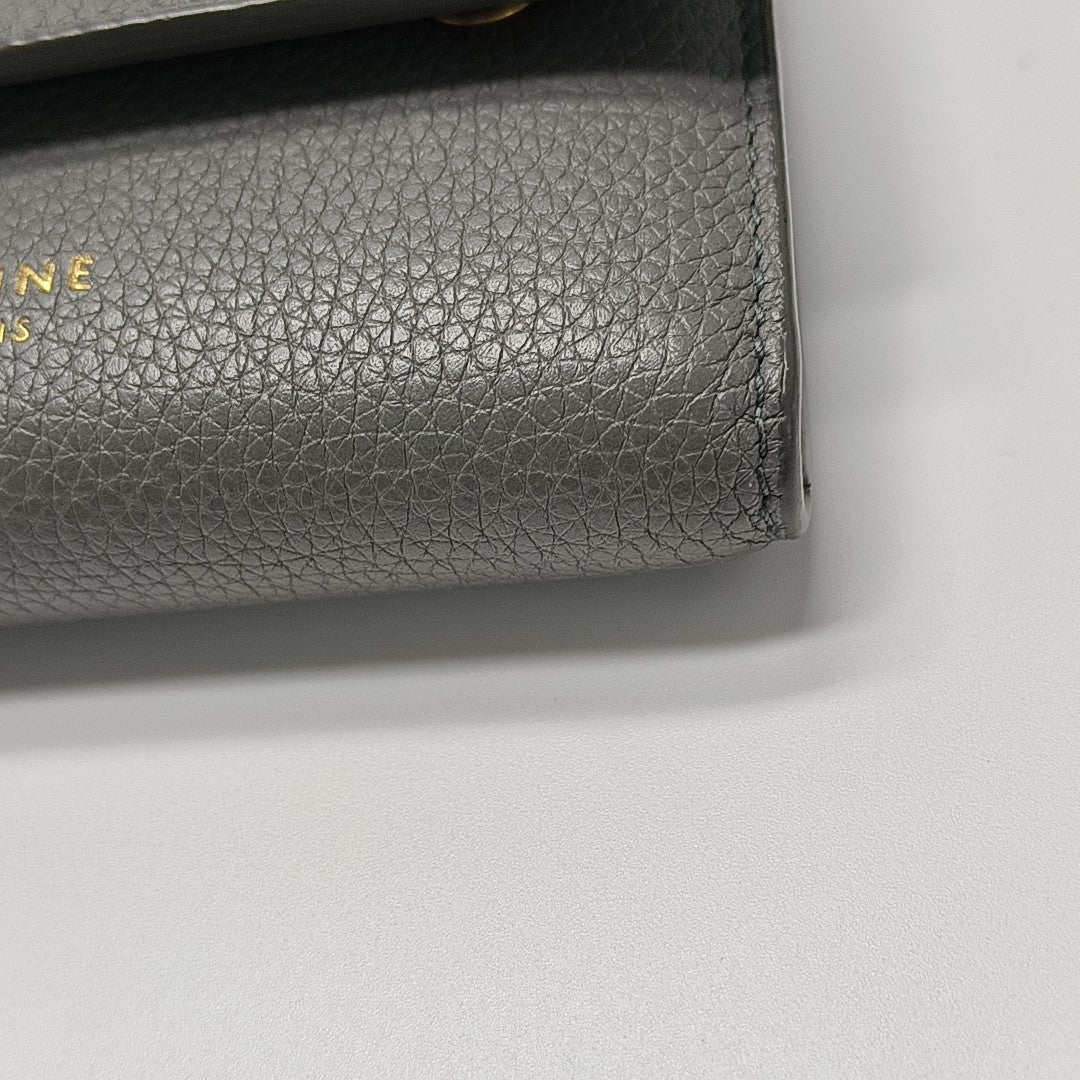 BIKER Calfskin Gray Wallet