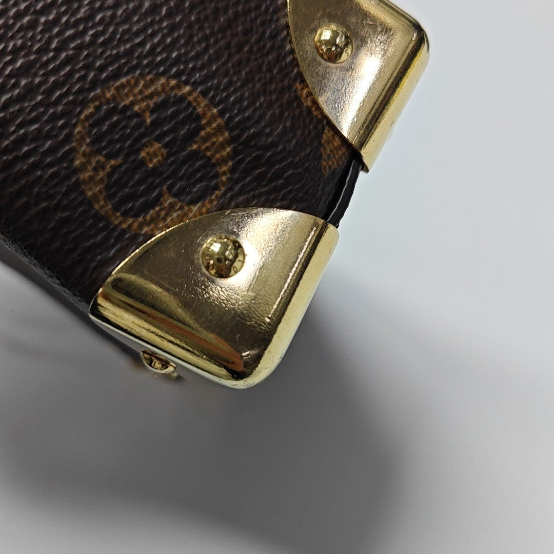 CAMERA BOX Monogram Coated Canvas Brown