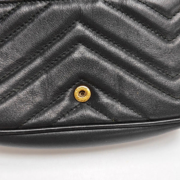 GG Marmont Mini Quilted Calfskin Black