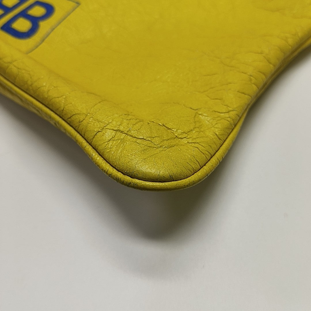 Leather Clutch Yellow