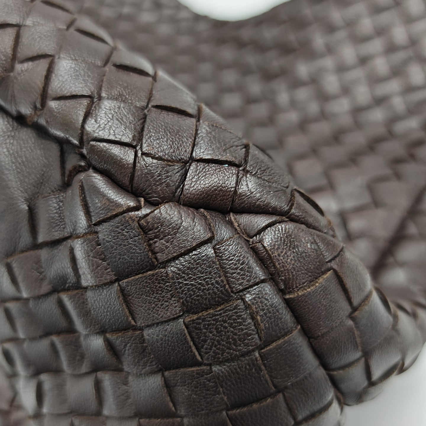 Calfskin Top Handle Bag Brown
