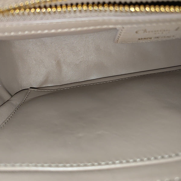 Dior Caro Medium Cannage Calfskin Gray