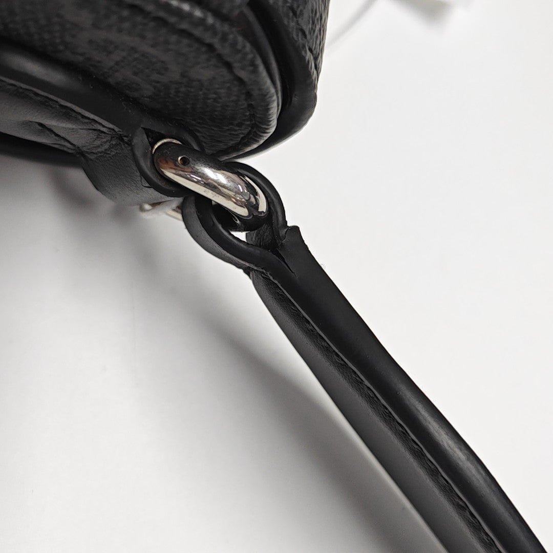 Horsebit 1955 Mini Monogram Coated Canvas Black