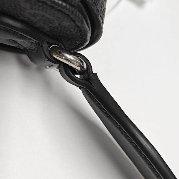 Horsebit 1955 Mini Monogram Coated Canvas Black