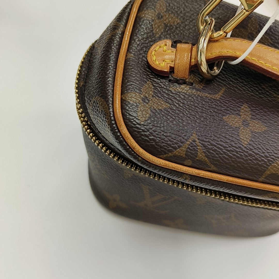 NICE Super Mini Monogram Coated Canvas Brown