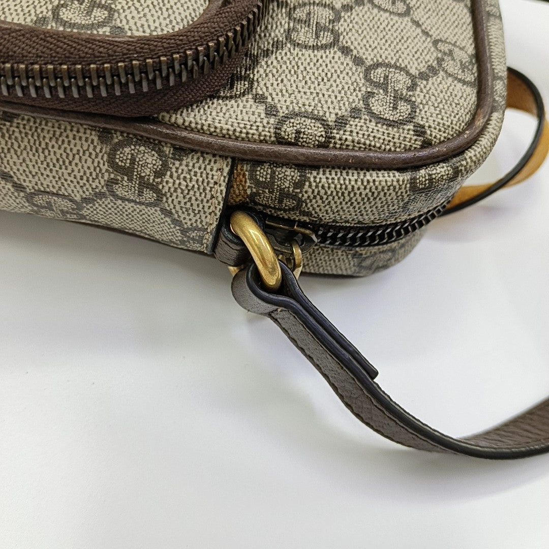 Neo Vintage Mini Monogram Coated Canvas Brown