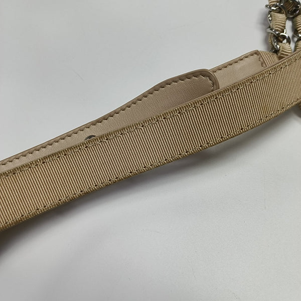 Quilted Calfskin Shoulder Bag Beige
