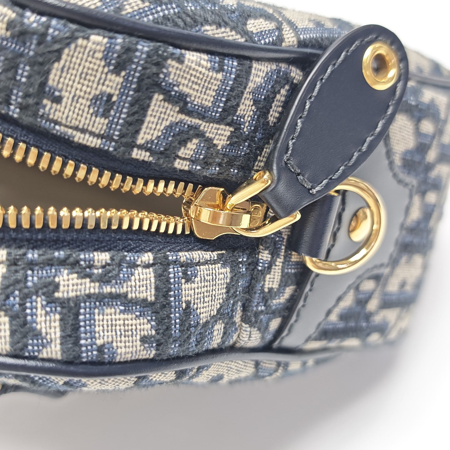Oblique Canvas Tote Bag Blue