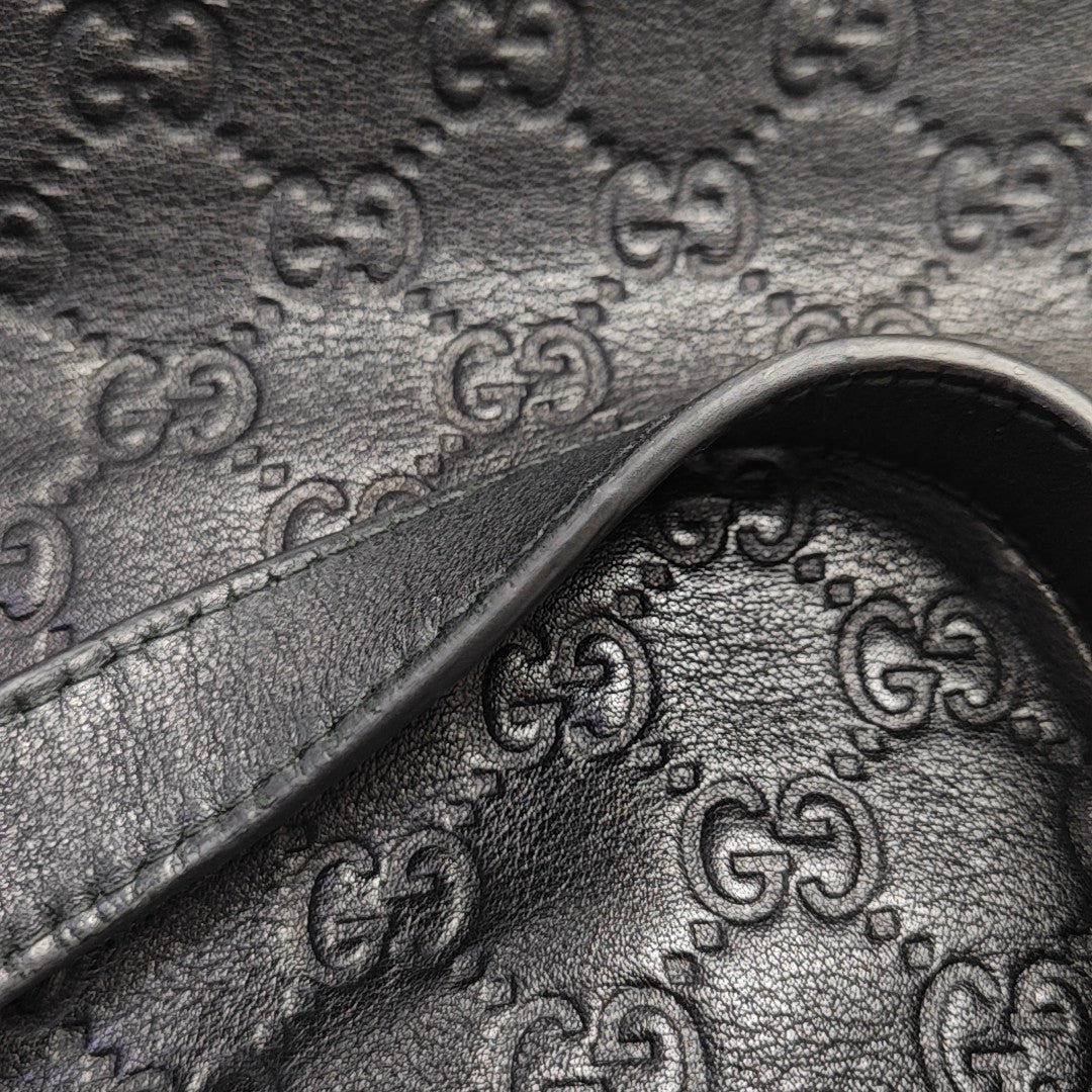 GG Imprime Monogram Calfskin Black