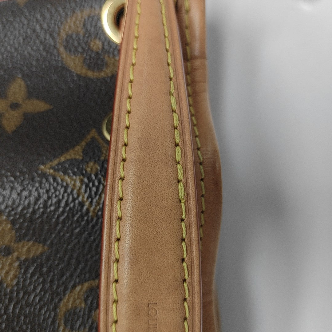 NOÉ Nano Monogram Coated Canvas Brown