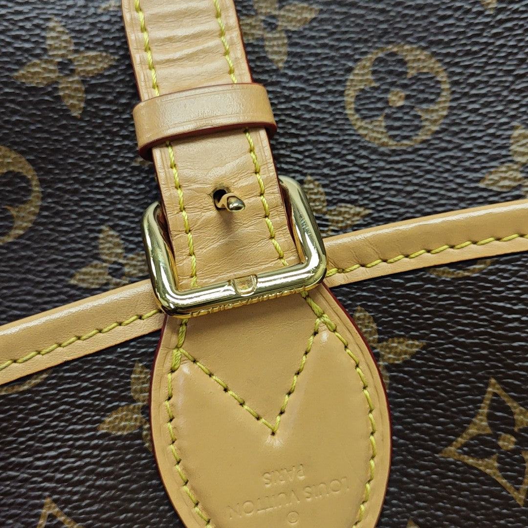 DIANE Monogram Coated Canvas Brown