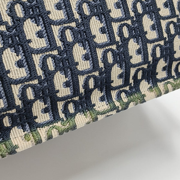 Book Tote Medium Oblique Canvas Blue