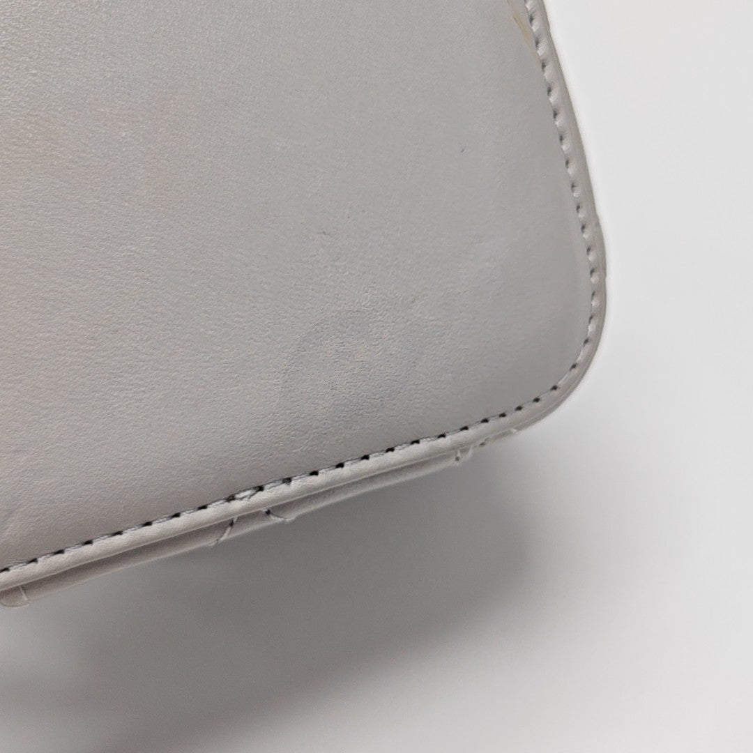VANITY CASE Mini Quilted Lambskin Gray
