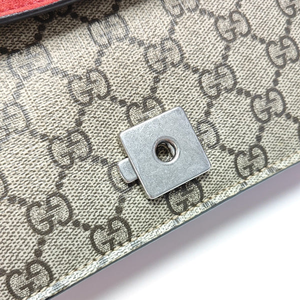 Dionysus Mini Monogram Coated Canvas Beige