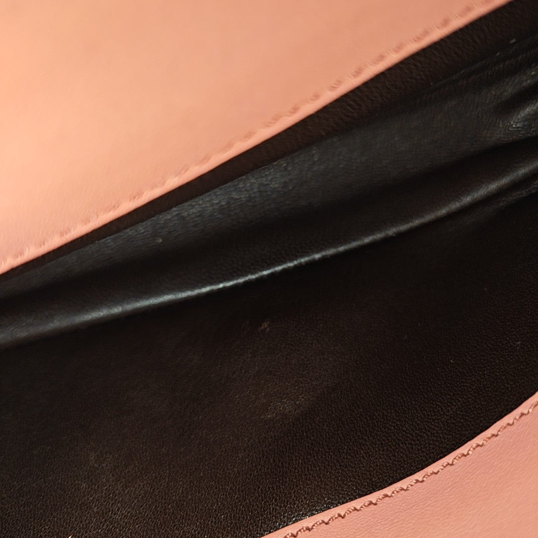 Leather Shoulder Bag Pink