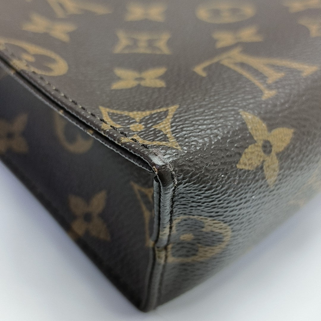 TOILET POCKET 26 Monogram Coated Canvas Brown
