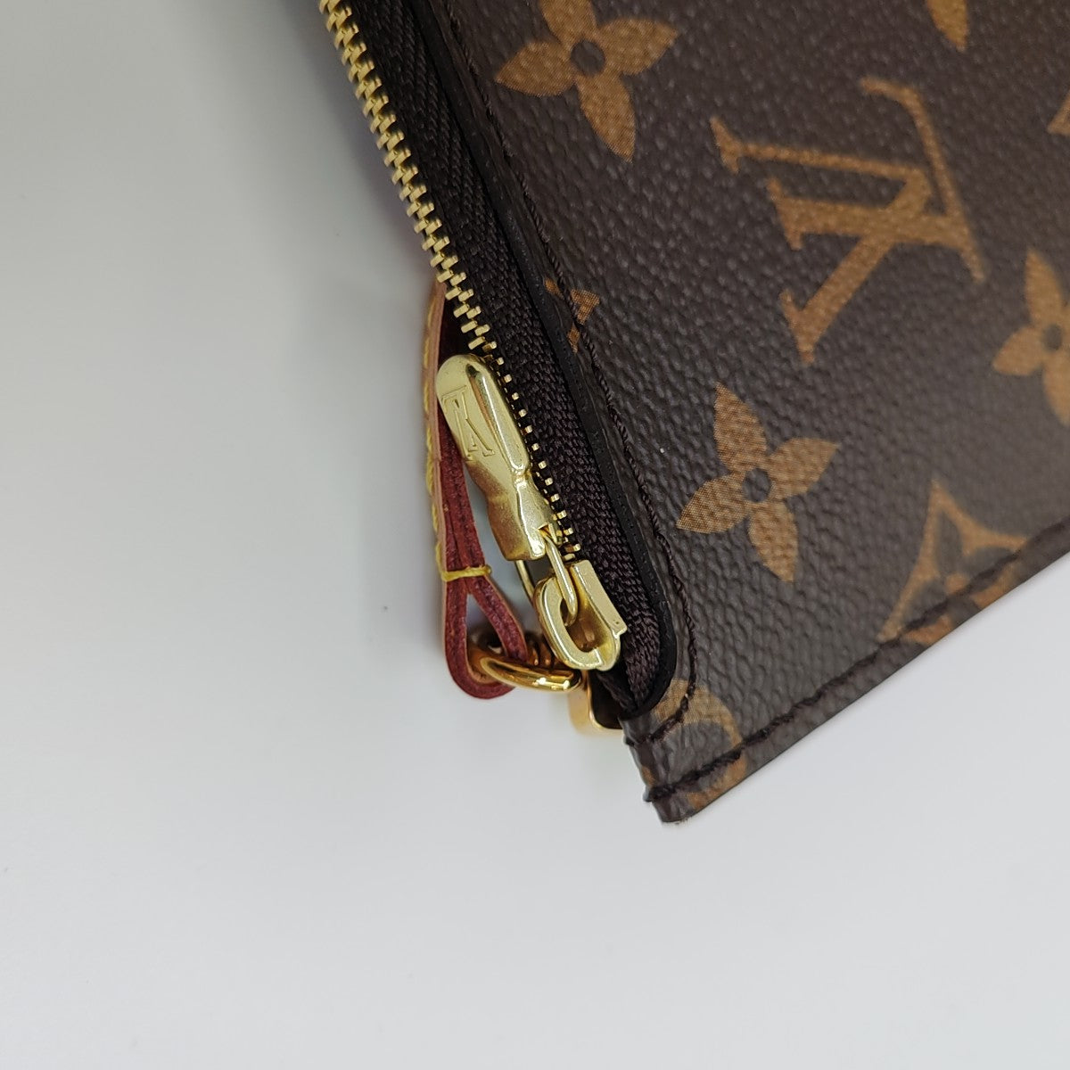 NEVERFULL MM Monogram Coated Canvas Brown