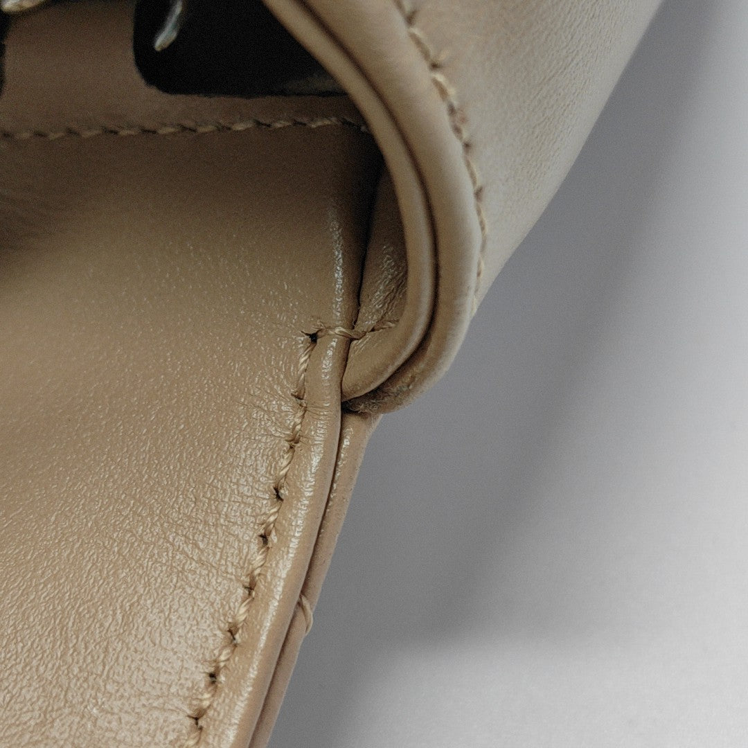 GG Marmont Mini Quilted Calfskin Beige