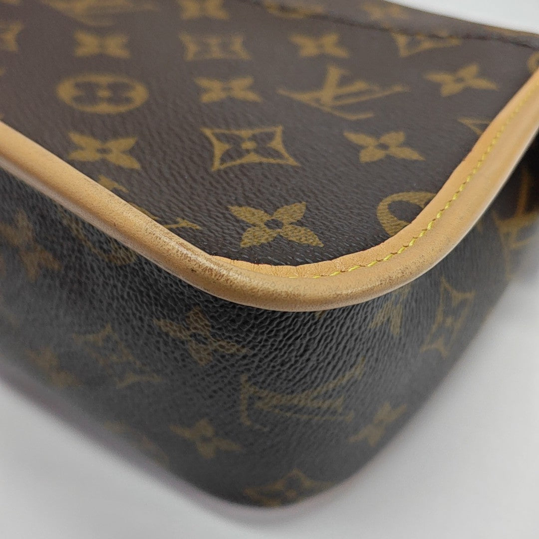 DIANE Monogram Coated Canvas Brown