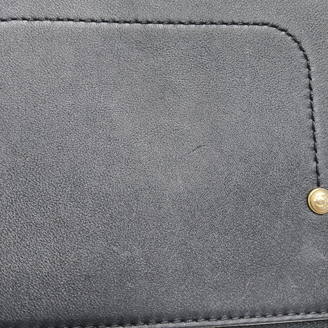 Quilted Leather Belt Bag Black