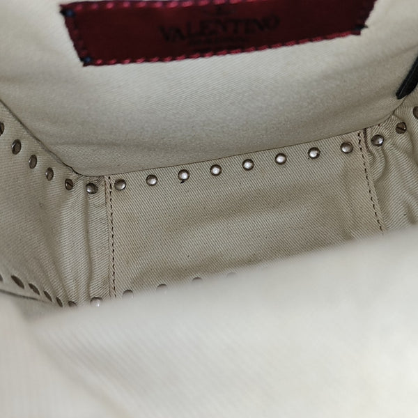 Rockstud Calfskin Red