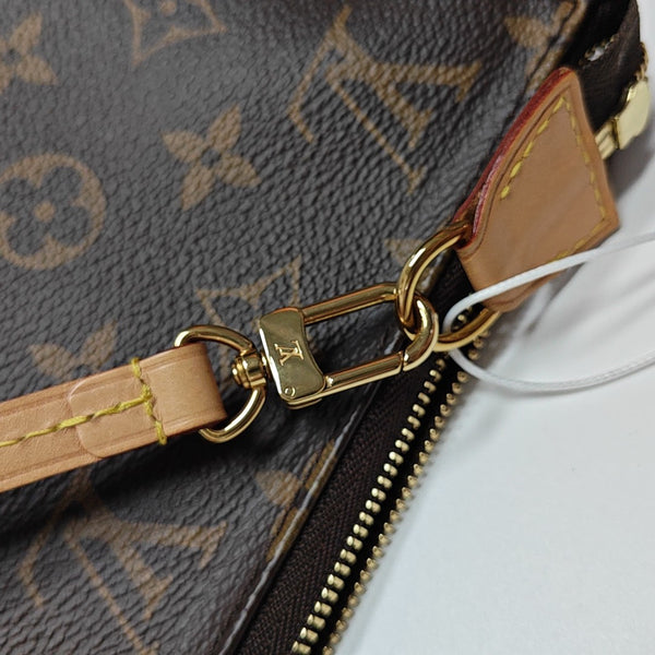ACCESSOIRES GM Monogram Coated Canvas Brown