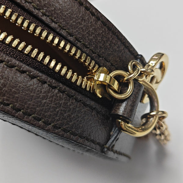 Ophidia Mini Monogram Coated Canvas Beige