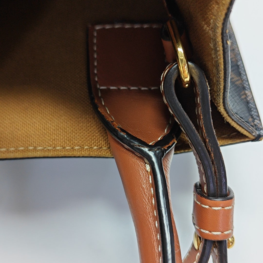 CABAS CELINE Mini Coated Canvas Brown