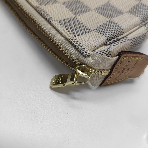 Authenticated pre-owned  ACCESSOIRES Mini Coated Canvas White - Top Handle Bag at Looply