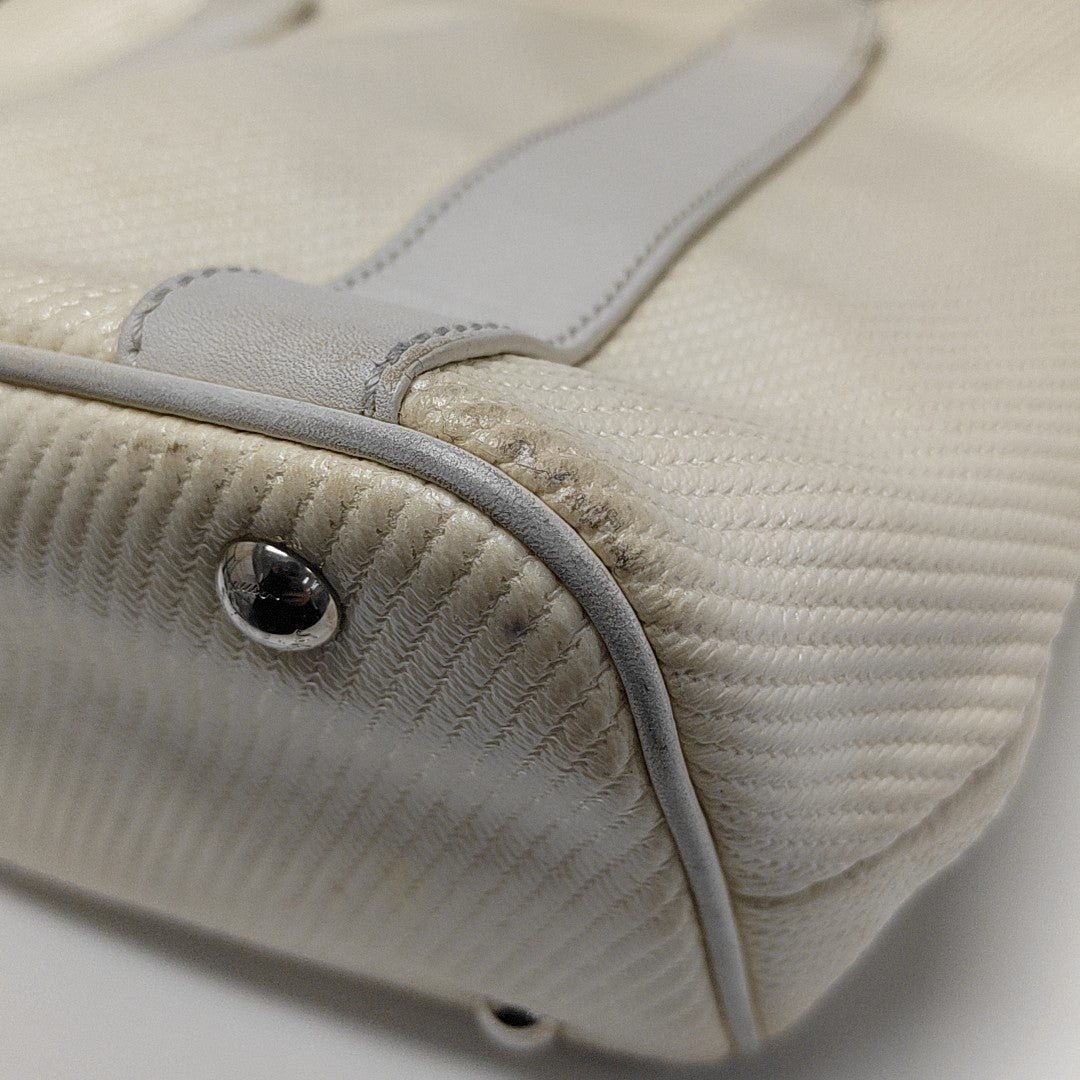 Vara Quilted Special Material White
