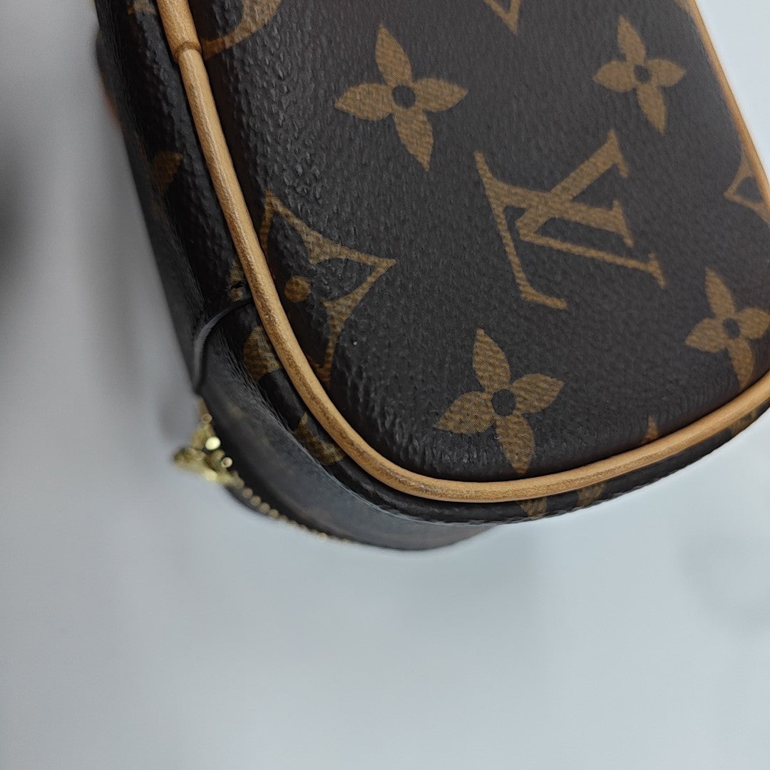 NICE Super Mini Monogram Coated Canvas Brown