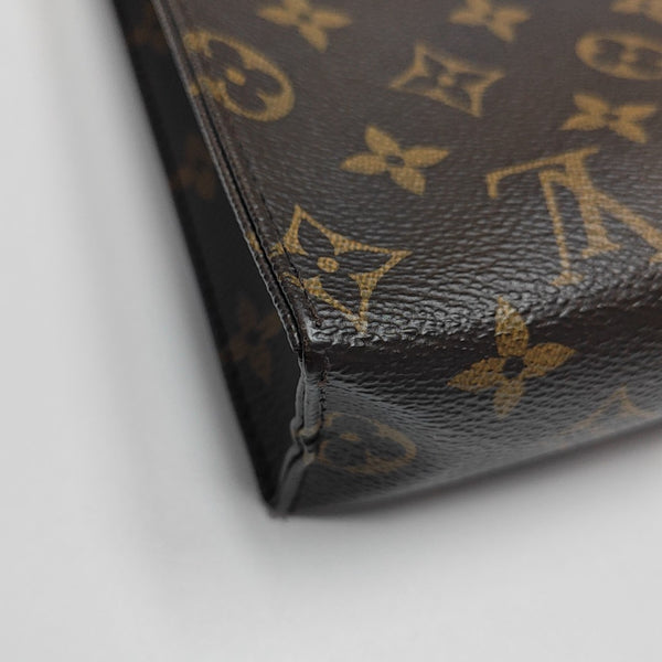 TOILET POCKET 26 Monogram Coated Canvas Brown