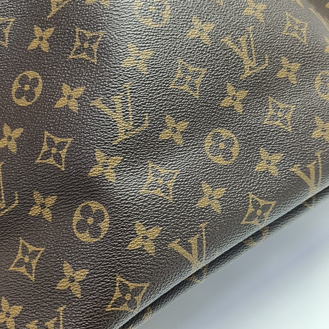 NEVERFULL MM Monogram Coated Canvas Brown