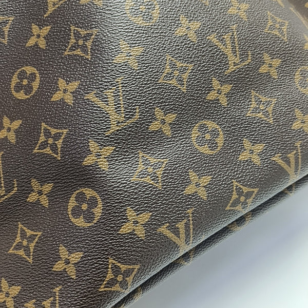 NEVERFULL MM Monogram Coated Canvas Brown