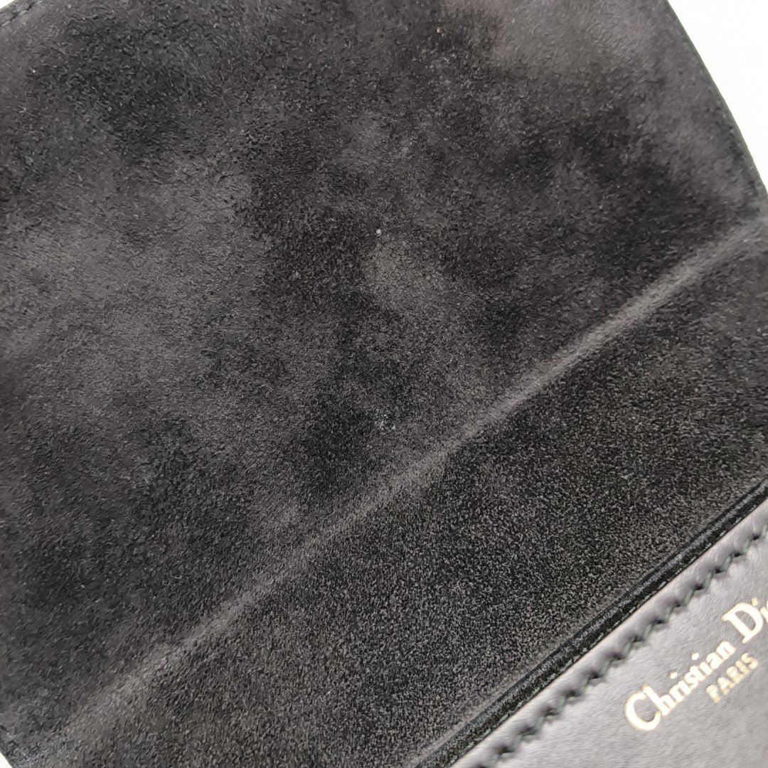 Calfskin Top Handle Bag Black