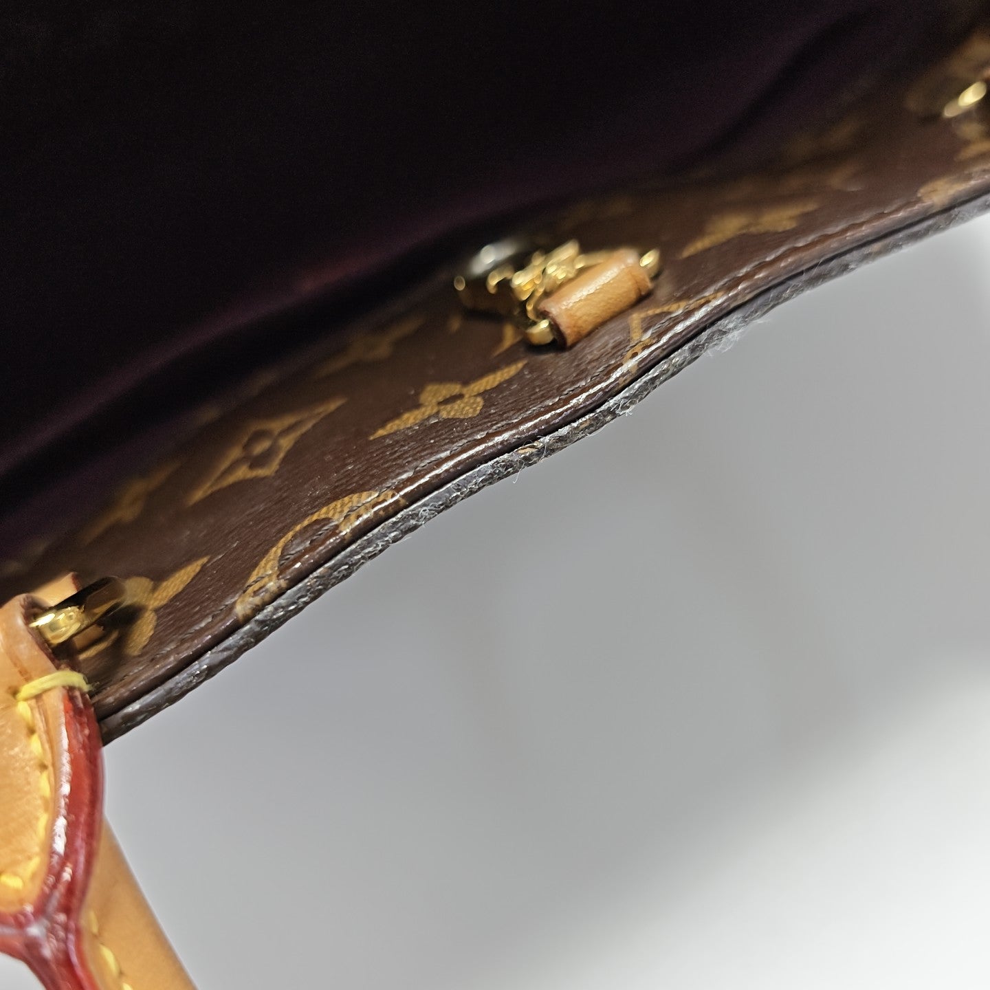 MONTAIGNE Monogram Coated Canvas Brown