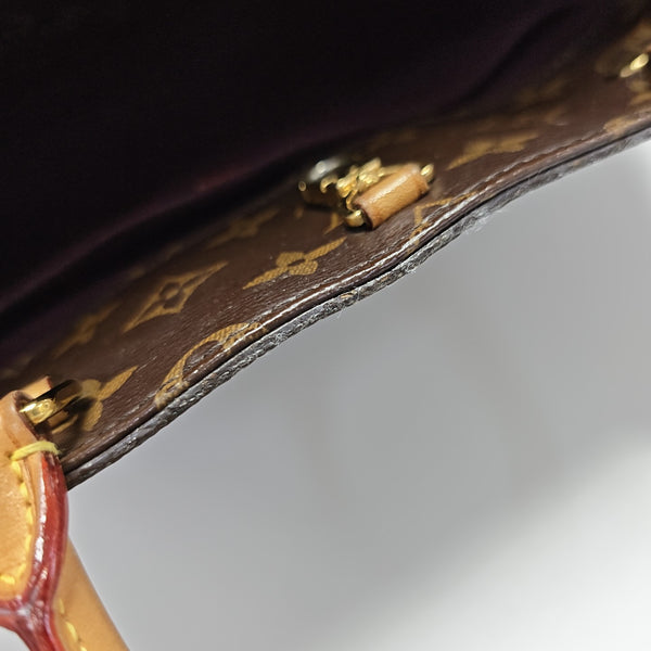 MONTAIGNE Monogram Coated Canvas Brown