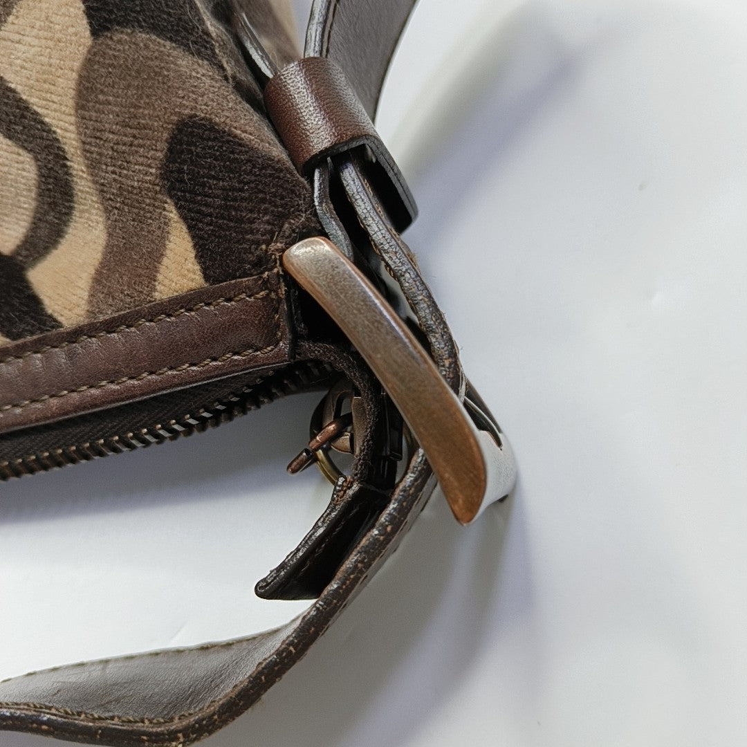Fabric Shoulder Bag Multicolor