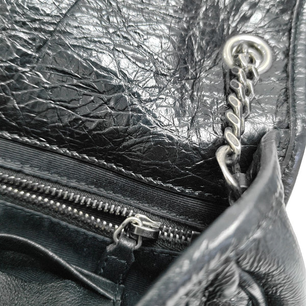 Authenticated pre-owned  NIKI Mini Chevron, Quilted Calfskin Black - Crossbody Bag at Looply