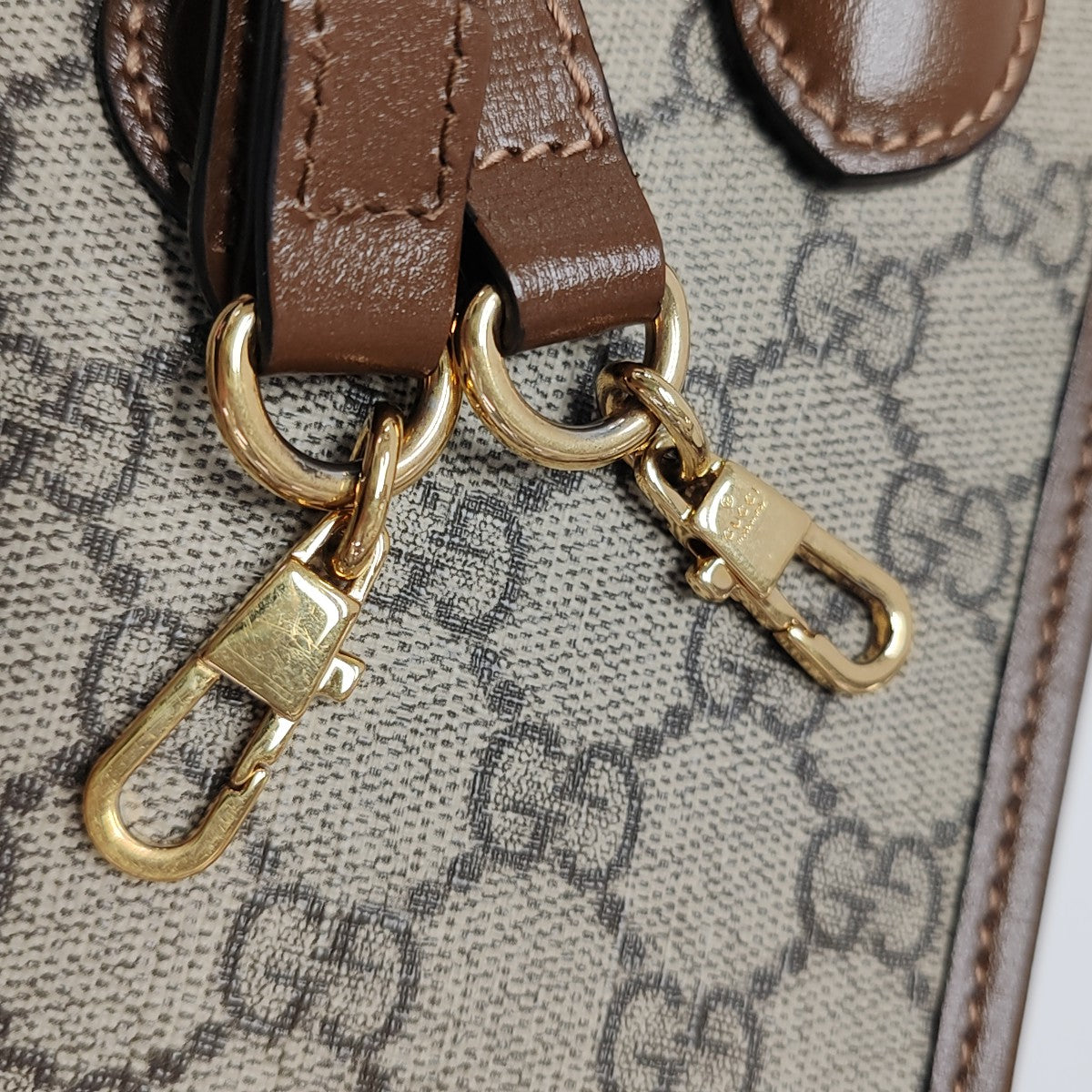 Retro Mini Monogram Coated Canvas Beige