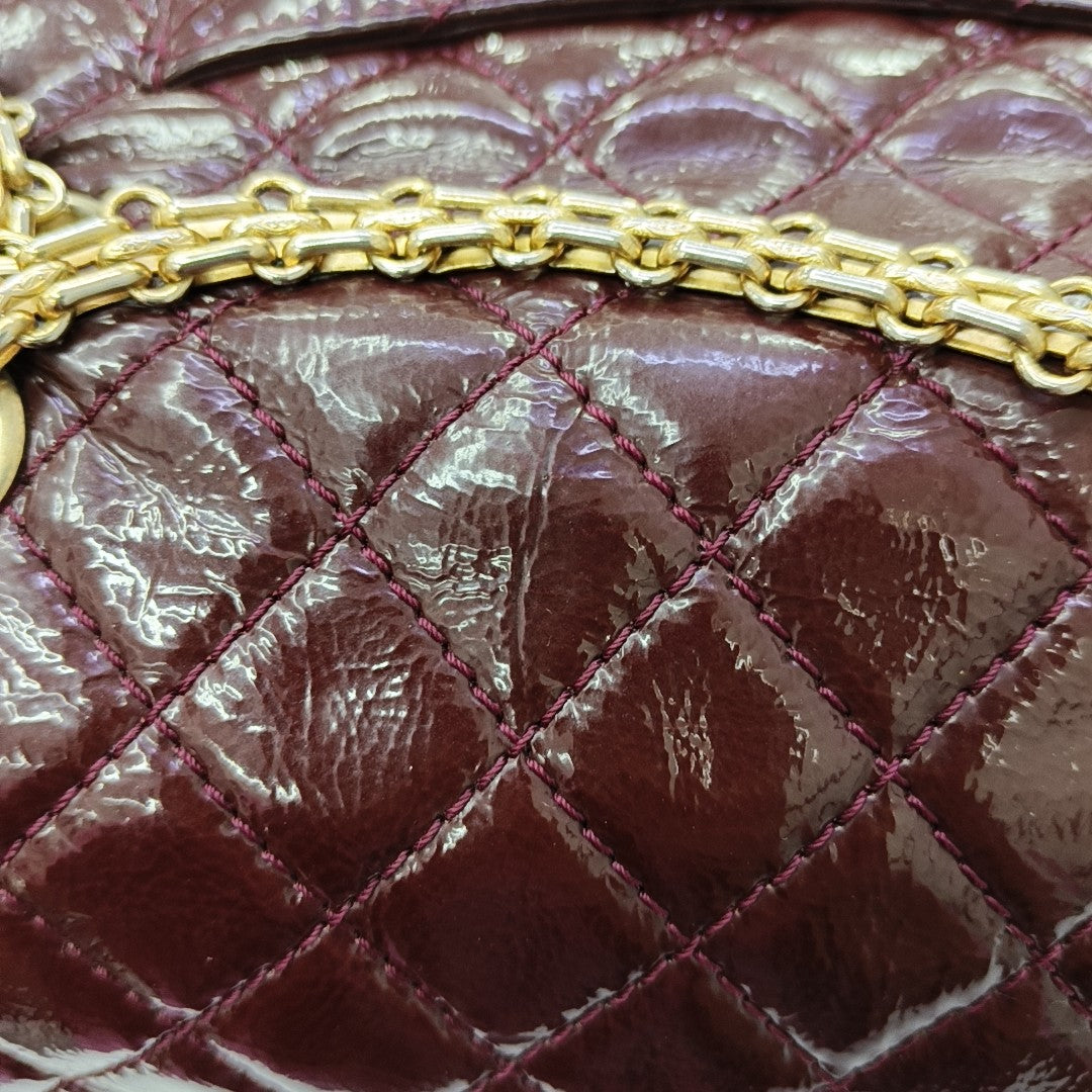 2.55 225 (small) Quilted Patent Leather Red