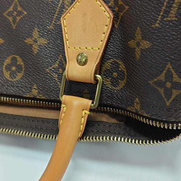 SPEEDY 30 Monogram Coated Canvas Brown
