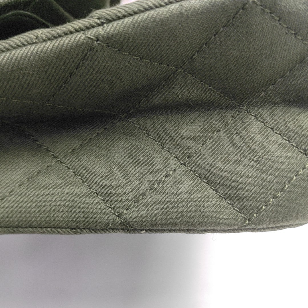 2.55 227 Quilted Canvas Green