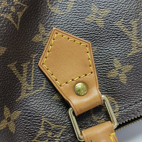 SPEEDY 25 Monogram Coated Canvas Brown