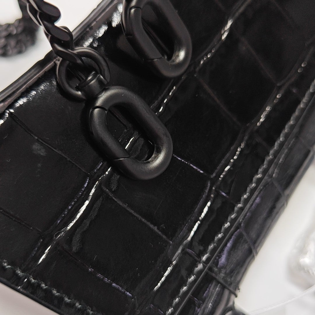 Hourglass Mini Calfskin Black