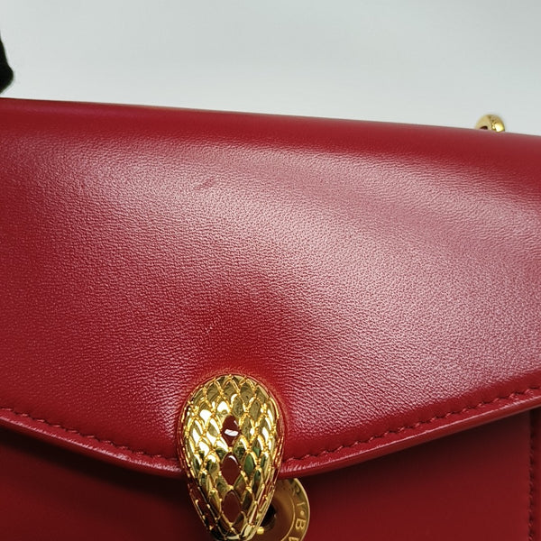 SERPENTI FOREVER Small Lambskin Red
