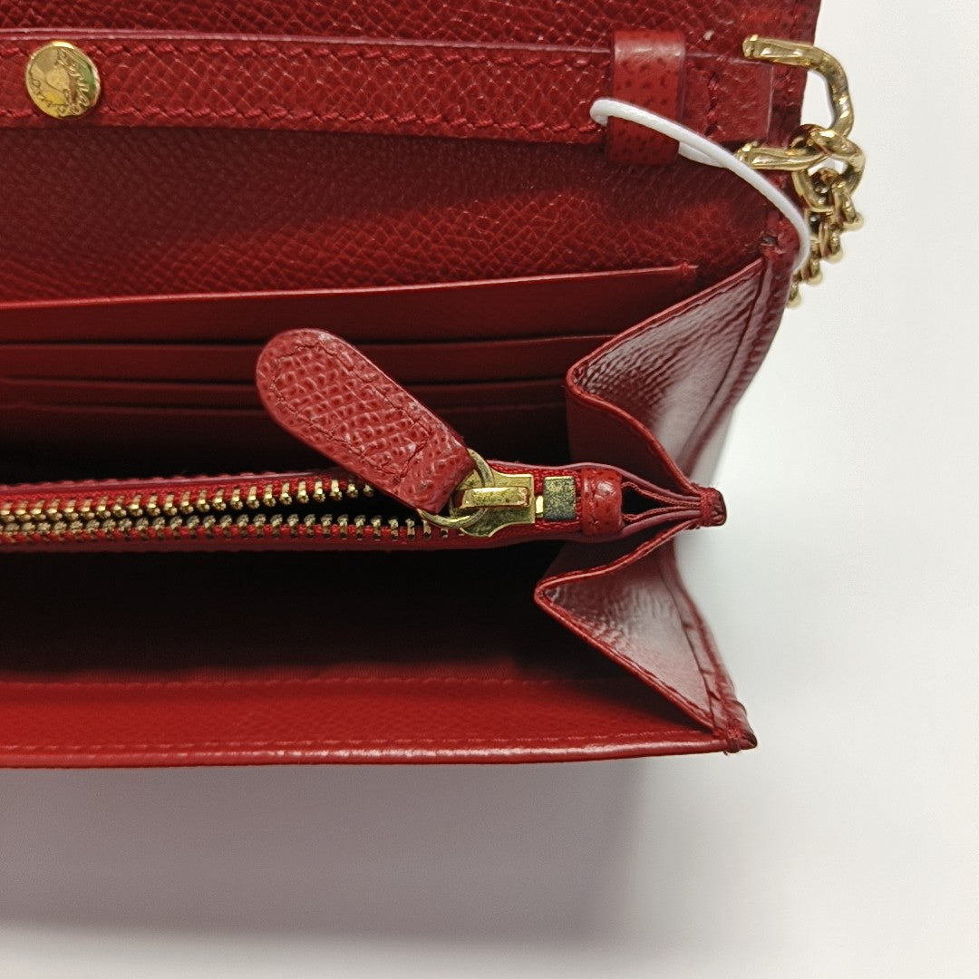 Gancini Calfskin Red
