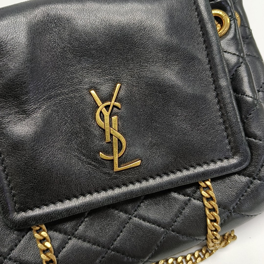 NOLITA Mini Quilted Lambskin Black
