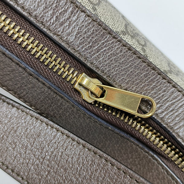 Ophidia Mini Monogram Coated Canvas Beige